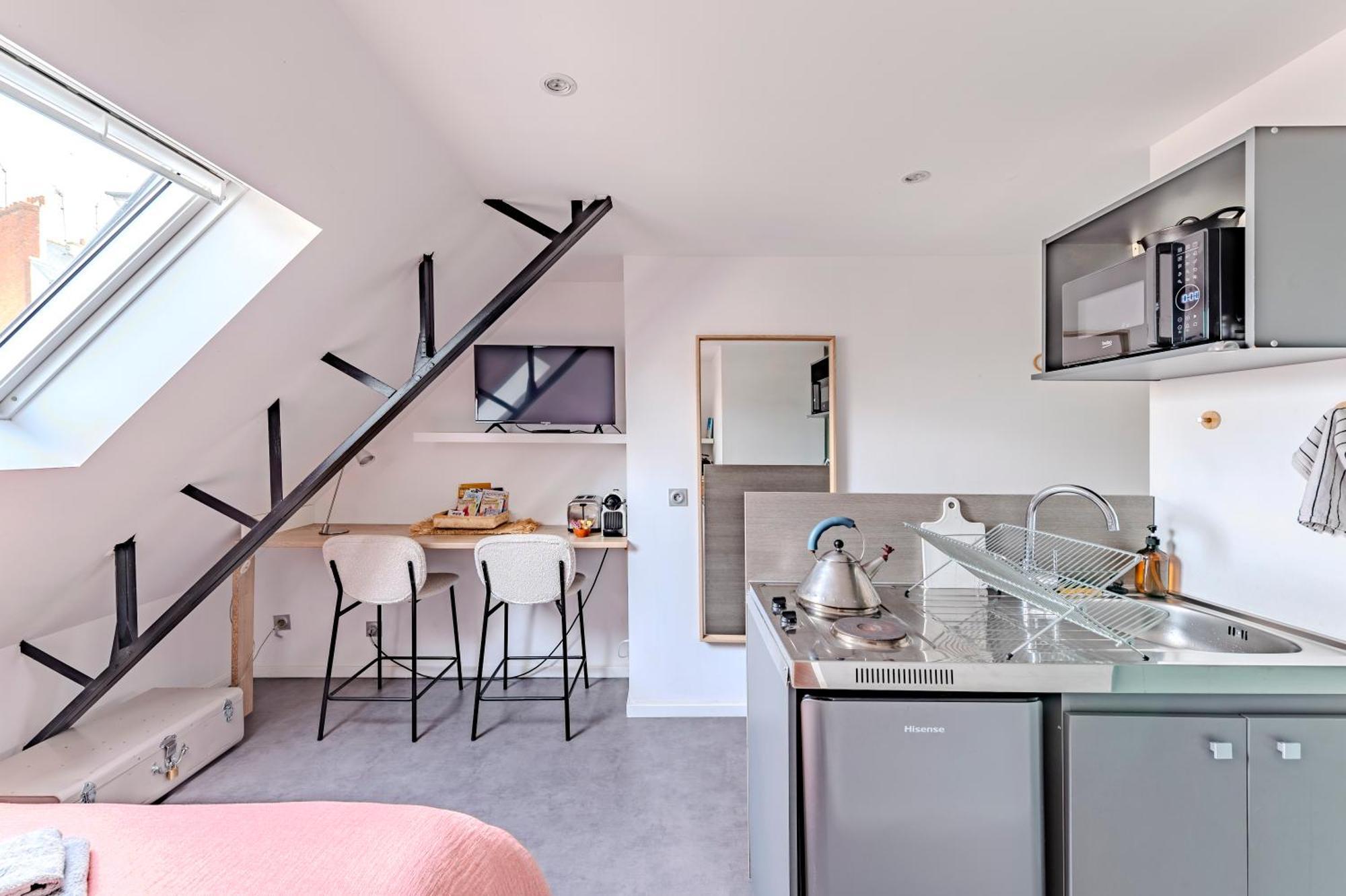 Charmant Studio A Deux Pas De La Gare - Le Nichoir Rennes Luaran gambar